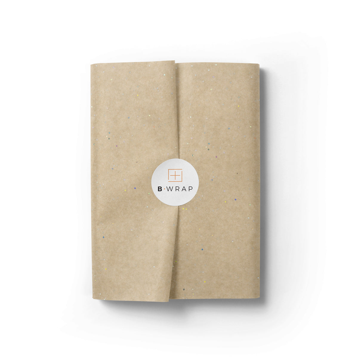 Brown Kraft Gem Stone Glitter Tissue Paper