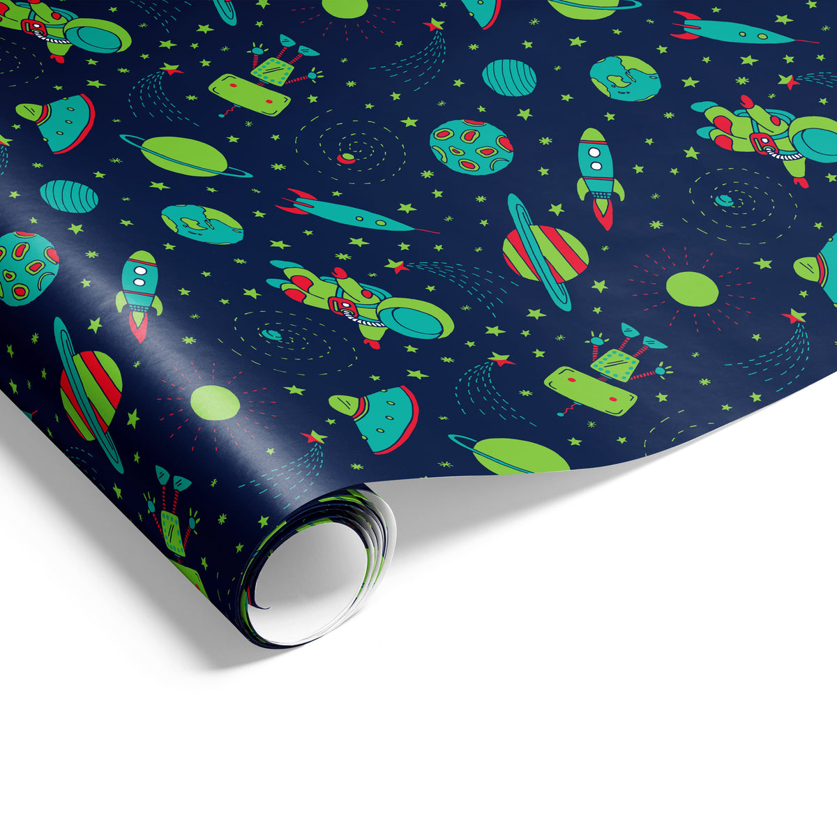 Space Wrap Navy Lime Jade
