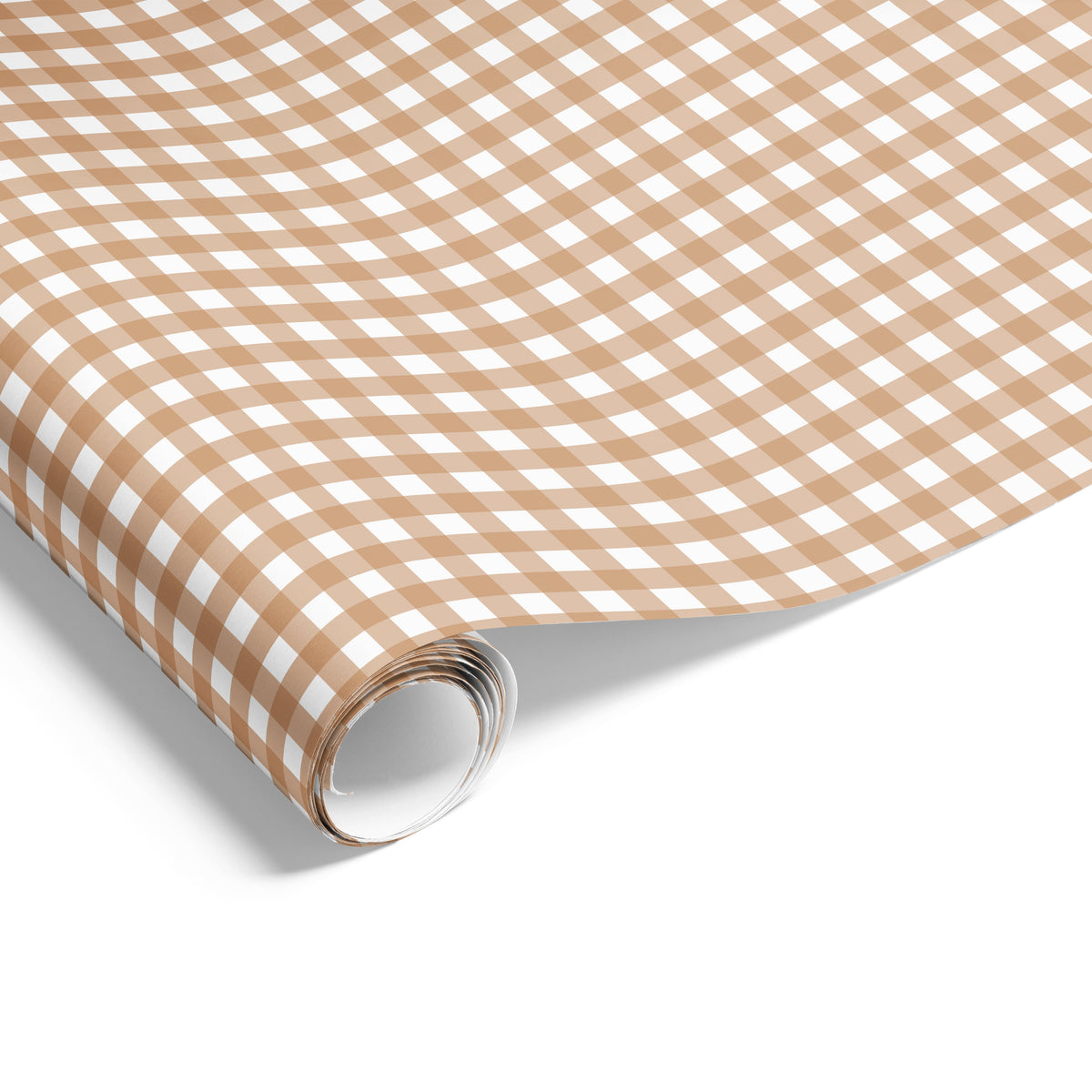 Gingham Check on Matte Wrap Beige