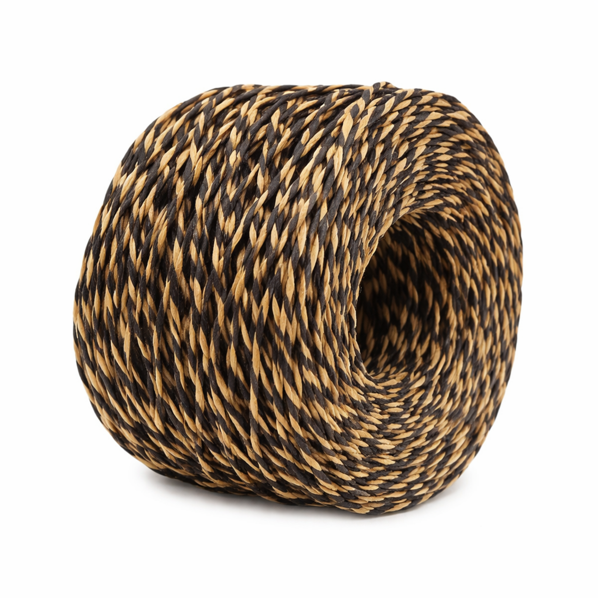Two Tone Paper Twine 2mm x 100mtrs Blk/Nat