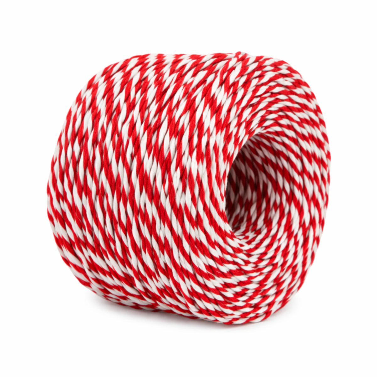 Two Tone Paper Twine 2mm x 100mtrs Red/Whi