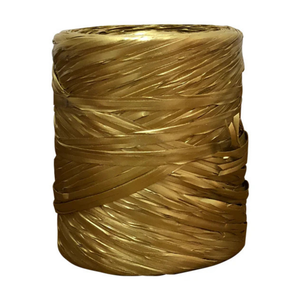 Metallic Raffia 5mm X 200mtrs Gold