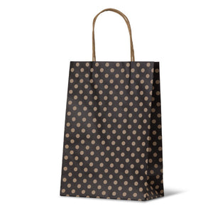 Black Spot Kraft Junior Paper Bag