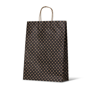 Black Spot Kraft Midi Paper Bag